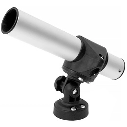 Держатель спиннинга сквозной на палубу наклонный, алюминий (030637T)